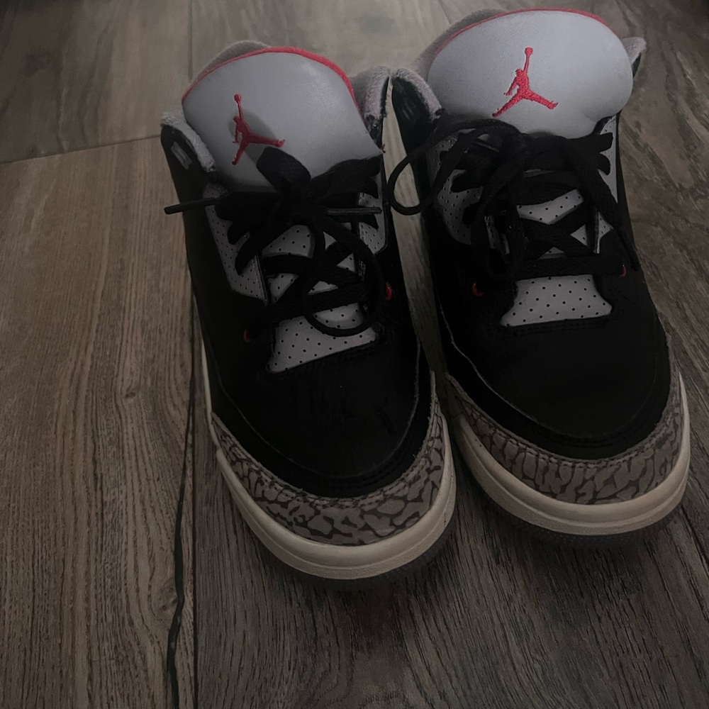 Jordan 3 Cements Black and White Sneakers with Iconic Design